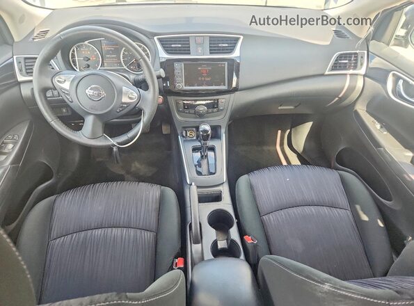 3N1AB7AP0KY454019 2019 NISSAN SENTRA Blue Widok deski rozdzielczej