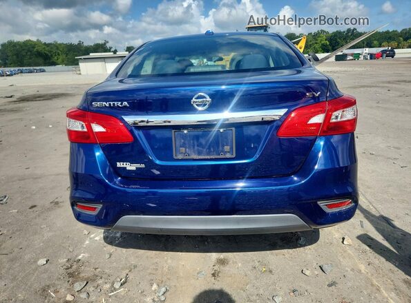 3N1AB7AP0KY454019 2019 NISSAN SENTRA Blue Widok z tyłu