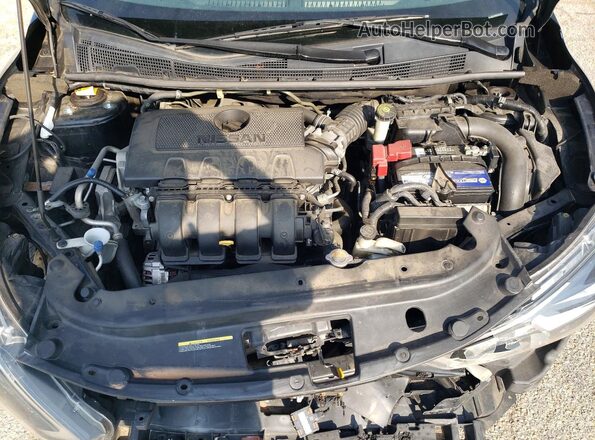 3N1AB7AP0KY457292 2019 NISSAN SENTRA Black Rear seats view