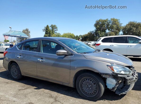 3N1AB7AP1GL666030 2016 NISSAN SENTRA Серый Передняя правая четверть