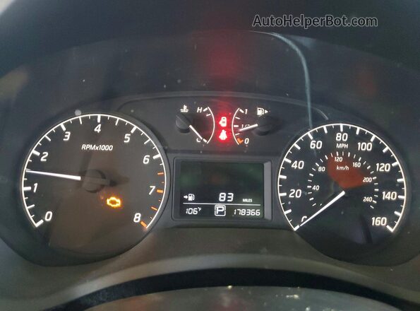 3N1AB7AP1GY277343 2016 NISSAN SENTRA White Vista del cuadro de instrumentos