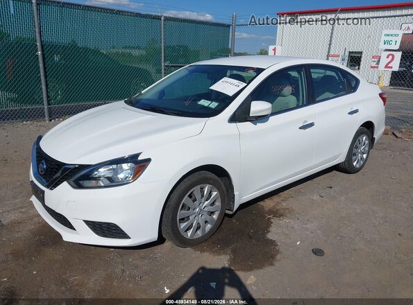 3N1AB7AP1GY302130 2016 NISSAN SENTRA White Առջևի ձախ երեք քառորդ տեսարան