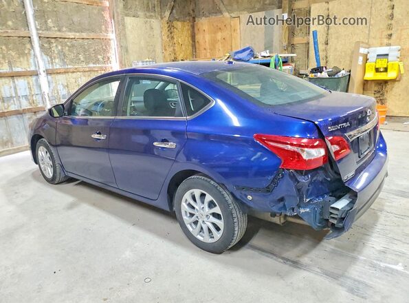 3N1AB7AP1GY319056 2016 NISSAN SENTRA Синий Задняя левая четверть