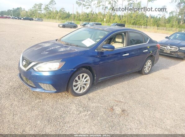 3N1AB7AP1GY324063 2016 NISSAN SENTRA Blue წინა მარცხენა ხედი სამი მეოთხედიდან