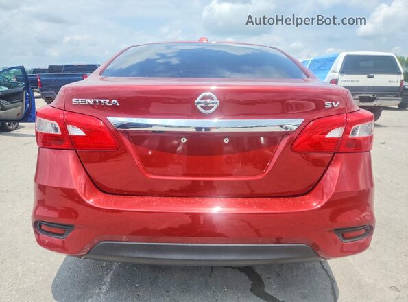 3N1AB7AP1GY328520 2016 NISSAN SENTRA Red Вид ззаду