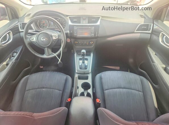 3N1AB7AP1GY328520 2016 NISSAN SENTRA Red Вид панелі приладів