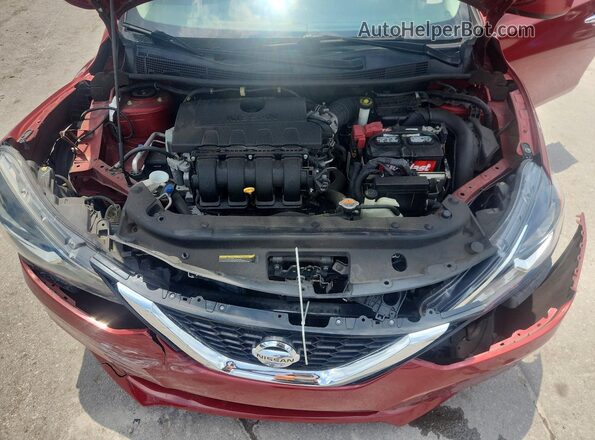 3N1AB7AP1GY328520 2016 NISSAN SENTRA Red Вид задньої частини салону