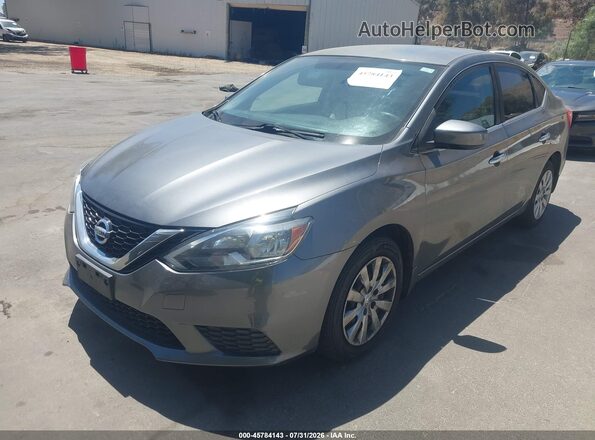 3N1AB7AP1GY330851 2016 NISSAN SENTRA Gray წინა მარცხენა ხედი სამი მეოთხედიდან
