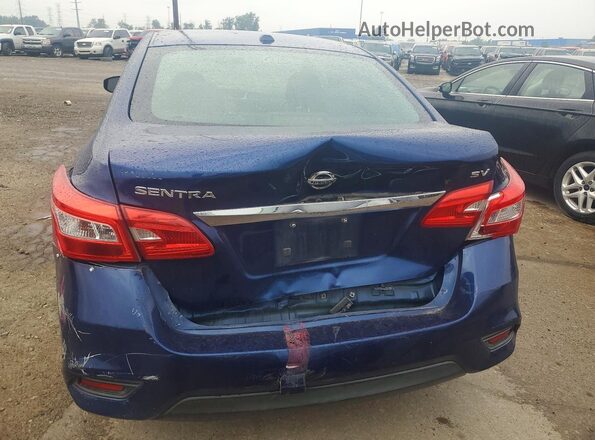3N1AB7AP1GY335211 2016 NISSAN SENTRA Blue Հետևի տեսք