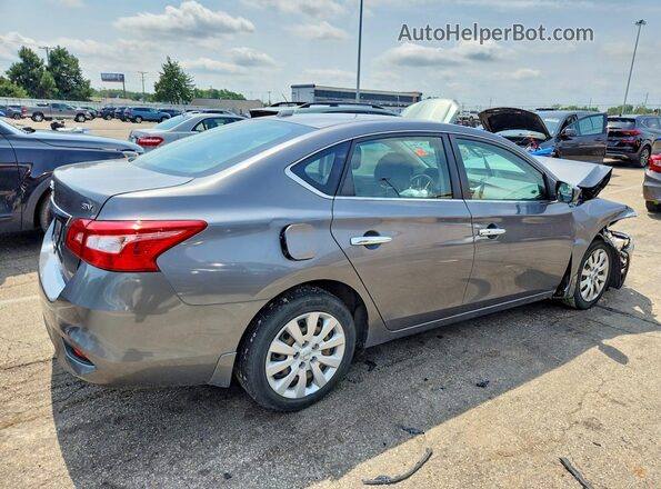 3N1AB7AP1HL639993 2017 NISSAN SENTRA Серый Задняя правая четверть