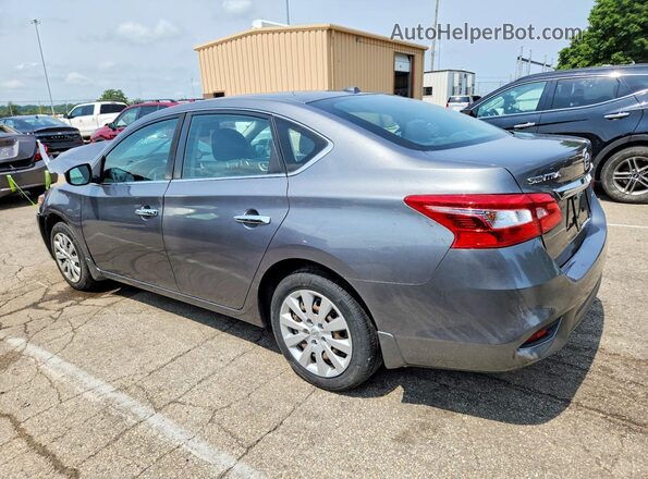 3N1AB7AP1HL639993 2017 NISSAN SENTRA Серый Задняя левая четверть