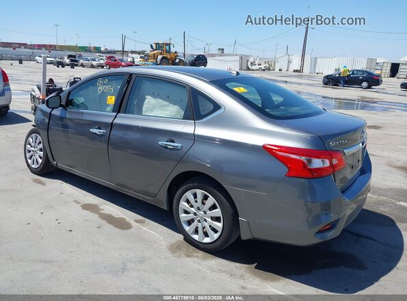 3N1AB7AP1HL654249 2017 NISSAN SENTRA Серый Задняя левая четверть