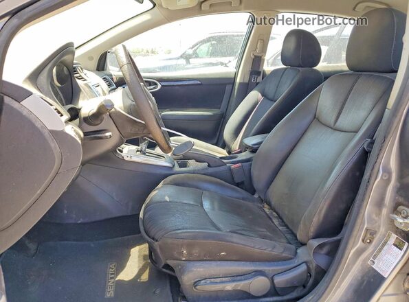 3N1AB7AP1HL661525 2017 NISSAN SENTRA Charcoal Front interior view