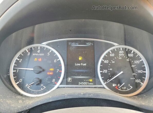 3N1AB7AP1HL661525 2017 NISSAN SENTRA Charcoal Instrument cluster view