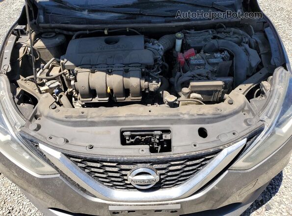 3N1AB7AP1HL661525 2017 NISSAN SENTRA Charcoal Rear interior view