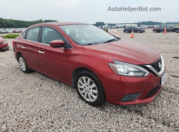 3N1AB7AP1HL673044 2017 NISSAN SENTRA Red Przód prawy