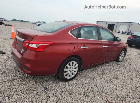 3N1AB7AP1HL673044 2017 NISSAN SENTRA Red Tył prawy