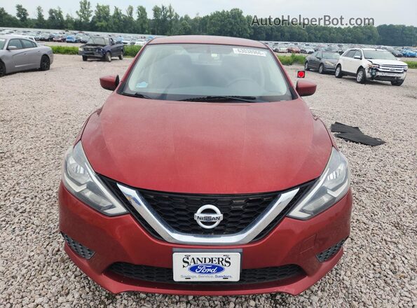 3N1AB7AP1HL673044 2017 NISSAN SENTRA Red Widok z przodu