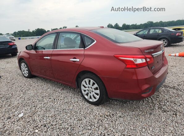 3N1AB7AP1HL673044 2017 NISSAN SENTRA Red Tył lewy