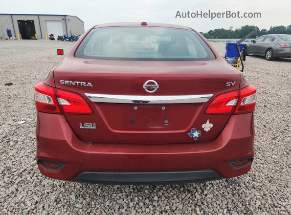 3N1AB7AP1HL673044 2017 NISSAN SENTRA Red Widok z tyłu