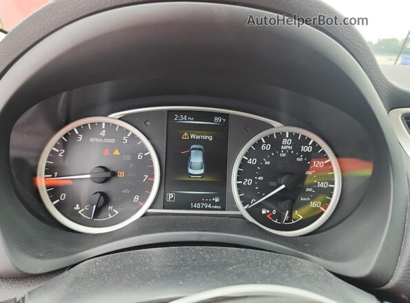 3N1AB7AP1HL673044 2017 NISSAN SENTRA Red Widok zestawu wskaźników