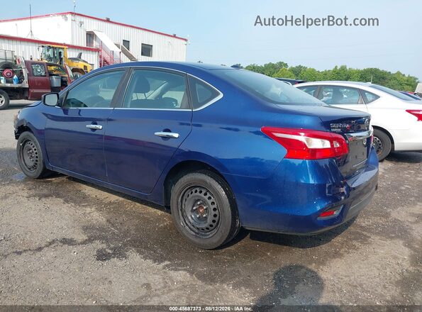 3N1AB7AP1HL678440 2017 NISSAN SENTRA Blue Trasero izquierdo