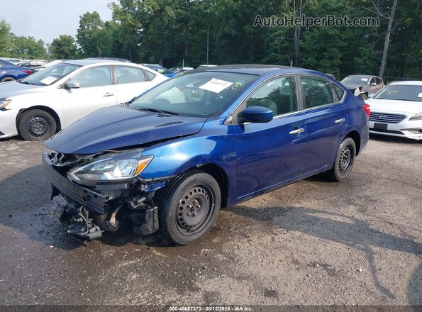 3N1AB7AP1HL678440 2017 NISSAN SENTRA Blue Vista tres cuartos delantera izquierda