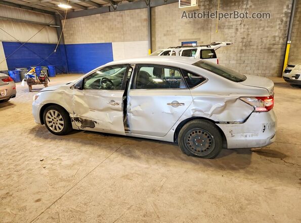 3N1AB7AP1HL706074 2017 NISSAN SENTRA Gray Trasero izquierdo