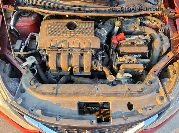 3N1AB7AP1HY229195 2017 NISSAN SENTRA Red Вид задньої частини салону
