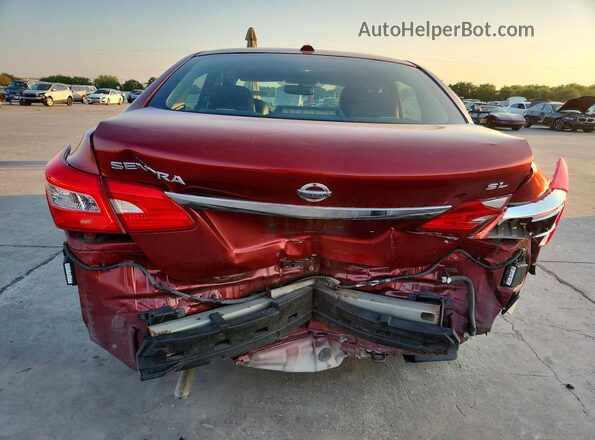 3N1AB7AP1HY229195 2017 NISSAN SENTRA Red Вид ззаду