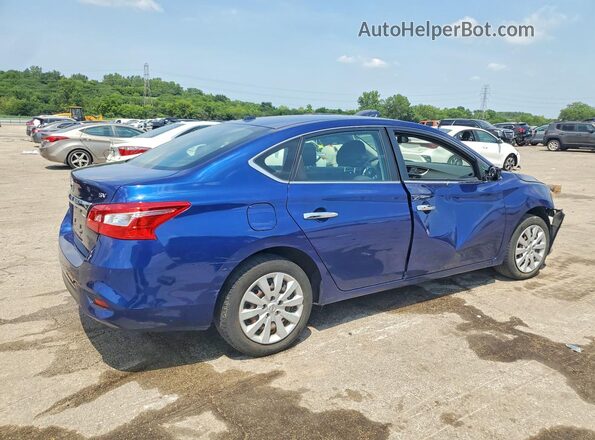 3N1AB7AP1HY253495 2017 NISSAN SENTRA Blue Tył prawy