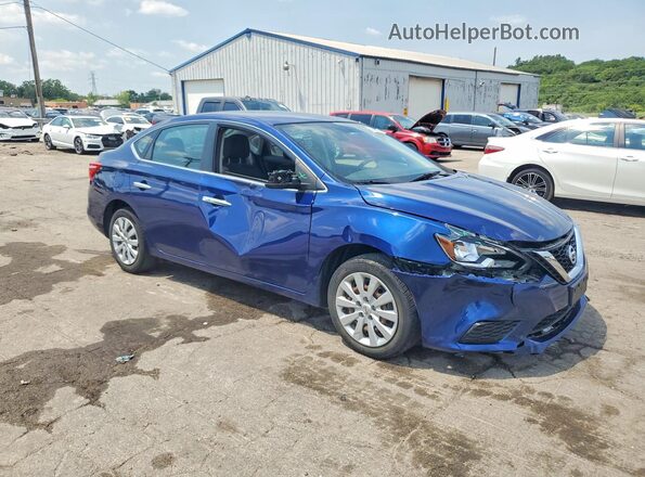 3N1AB7AP1HY253495 2017 NISSAN SENTRA Blue Przód prawy