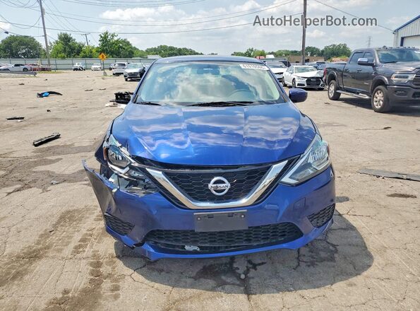 3N1AB7AP1HY253495 2017 NISSAN SENTRA Blue Widok z przodu