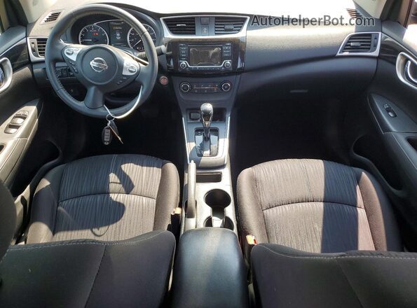 3N1AB7AP1HY253495 2017 NISSAN SENTRA Blue Widok deski rozdzielczej