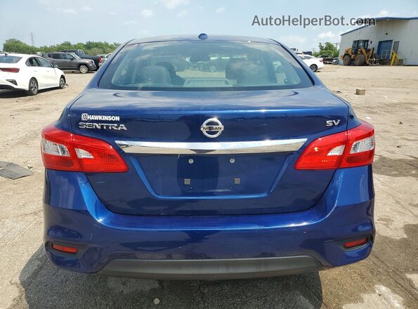 3N1AB7AP1HY253495 2017 NISSAN SENTRA Blue Widok z tyłu