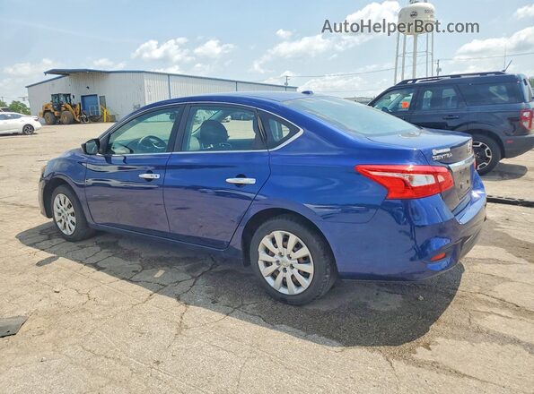 3N1AB7AP1HY253495 2017 NISSAN SENTRA Blue Tył lewy