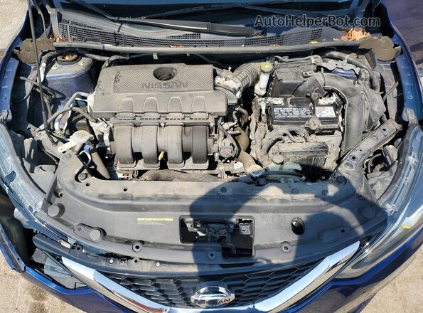 3N1AB7AP1HY253495 2017 NISSAN SENTRA Blue Widok wnętrza z tyłu