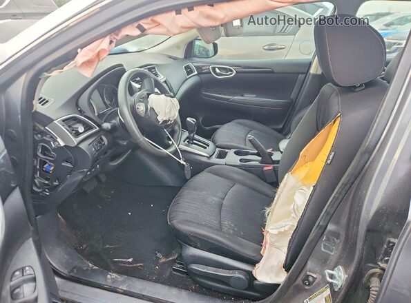 3N1AB7AP1HY280812 2017 NISSAN SENTRA Серый Вид салона спереди