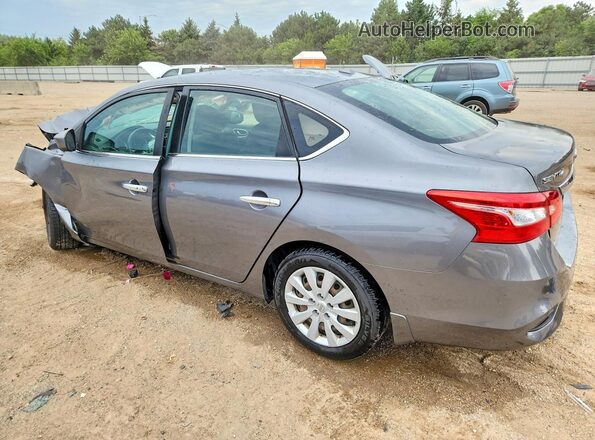 3N1AB7AP1HY280812 2017 NISSAN SENTRA Серый Задняя левая четверть