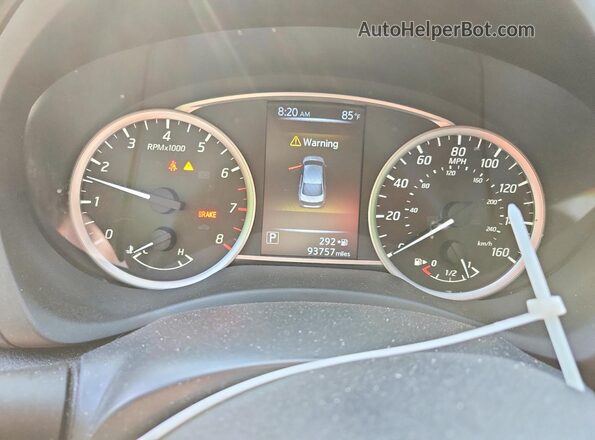 3N1AB7AP1HY322525 2017 NISSAN SENTRA Gray Instrument cluster view