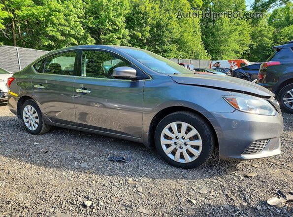 3N1AB7AP1HY322525 2017 NISSAN SENTRA Gray Front right