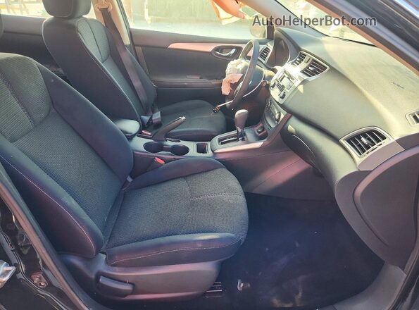 3N1AB7AP1HY357937 2017 NISSAN SENTRA Black Widok wnętrza z przodu
