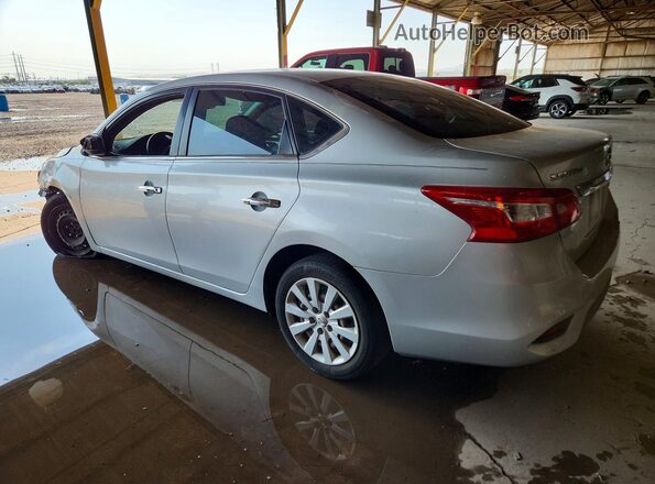 3N1AB7AP1HY390954 2017 NISSAN SENTRA Серебряный Задняя левая четверть