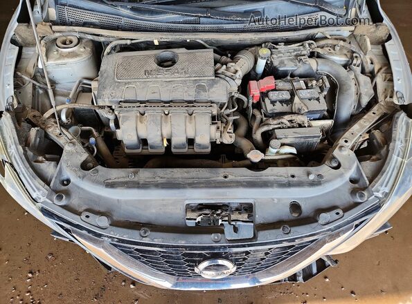 3N1AB7AP1HY390954 2017 NISSAN SENTRA Серебряный Вид задней части салона