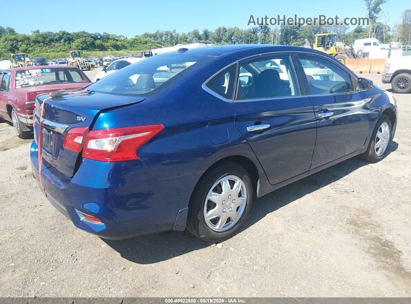 3N1AB7AP1HY397516 2017 NISSAN SENTRA Синий Задняя правая четверть