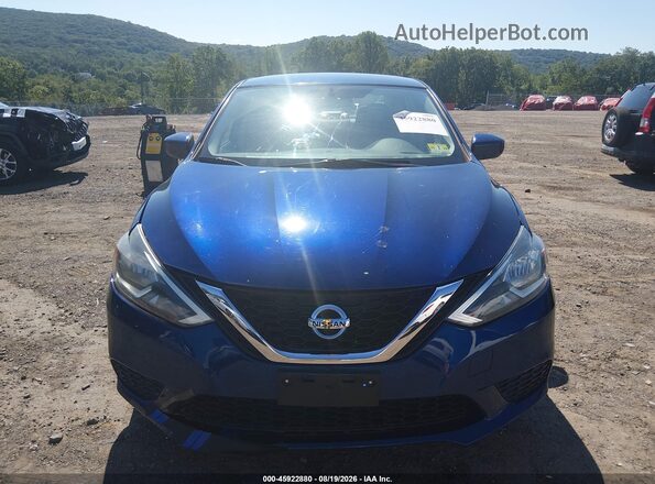 3N1AB7AP1HY397516 2017 NISSAN SENTRA Синий Вид щитка приборов