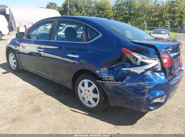 3N1AB7AP1HY397516 2017 NISSAN SENTRA Синий Задняя левая четверть
