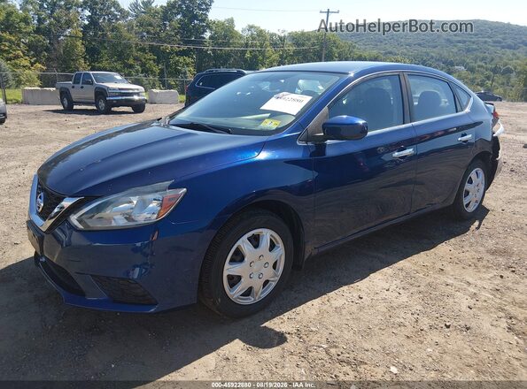 3N1AB7AP1HY397516 2017 NISSAN SENTRA Синий Передняя левая четверть