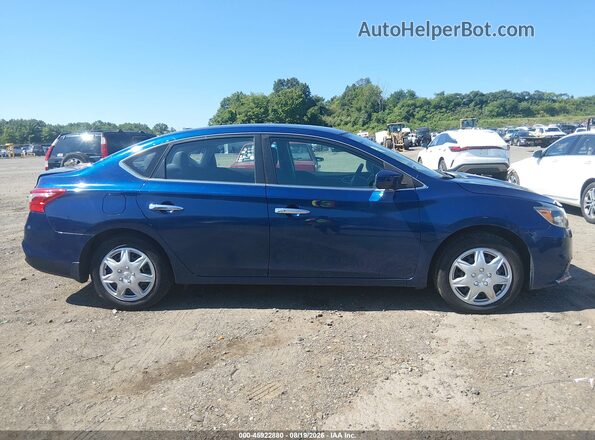 3N1AB7AP1HY397516 2017 NISSAN SENTRA Синий Вид задней части салона