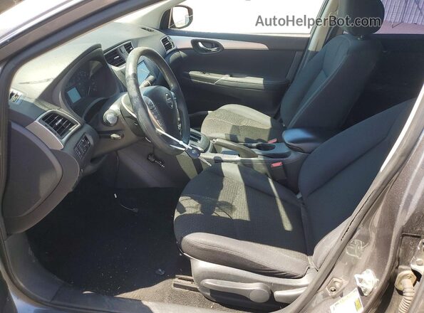 3N1AB7AP1HY398293 2017 NISSAN SENTRA Серый Вид салона спереди